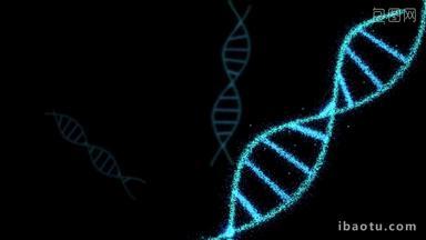 高清DNA科技粒子背景视频